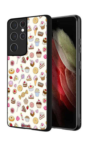 Tolwak غطاء حماية لهاتف Samsung Galaxy S21 Ultra 5G بنمط العناصر المفضلة