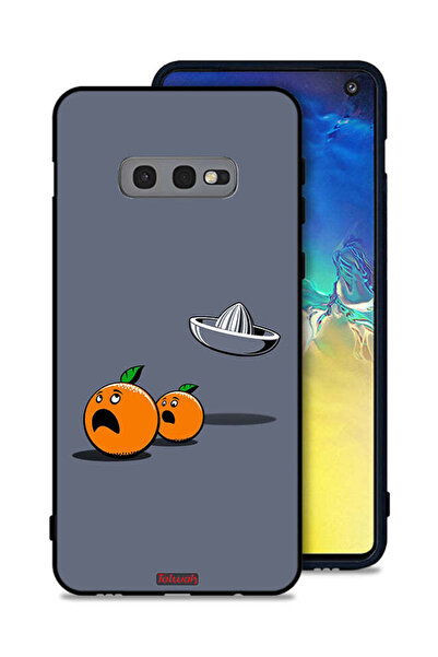 Tolwak غطاء حماية لهاتف Samsung Galaxy S10e بتصميم فني رقمي بسيط وفكاهي