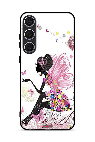 Tolwak غطاء حماية لهاتف Samsung Galaxy S24 Plus 5G بتصميم فتاة الفراشة