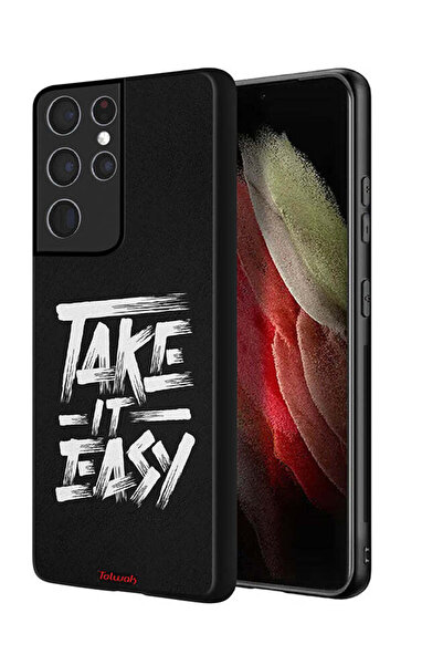 Tolwak غطاء حماية لهاتف Samsung Galaxy S21 Ultra 5G - Take It Easy