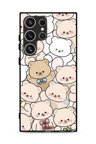 Tolwak غطاء حماية لهاتف Samsung Galaxy S24 Ultra 5G بنقشة الدببة