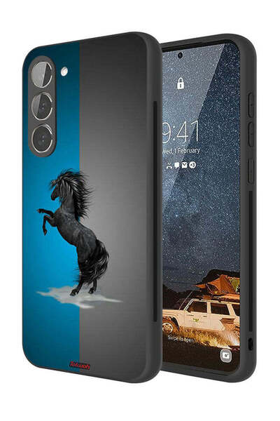 Tolwak غطاء حماية لهاتف سامسونج جالاكسي S23 بلس 5G بتصميم فن الحصان