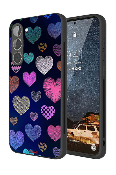 Tolwak غطاء حماية لهاتف سامسونج جالاكسي S23 بلس 5G بنقشة قلوب داجا