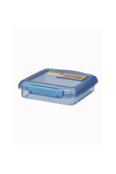 Sistema Freezer Safe BPA-Free Stackable Sandwich Box Assorted