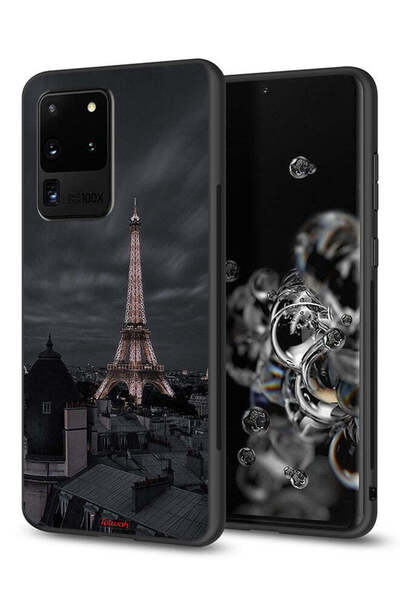Tolwak Samsung Galaxy S20 Ultra Protective Case Cover Eiffel Tower In Night