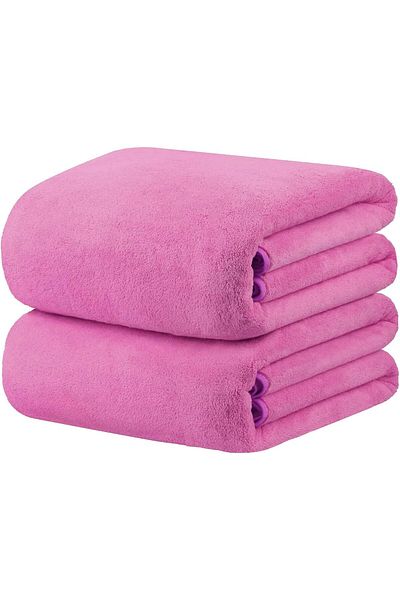 Fabienne 2-Piece Microfiber Bath Towel 70*140cm, Soft, Durable, Super Absorbent