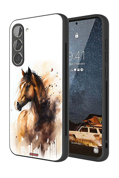 Tolwak غطاء حماية لهاتف سامسونج جالاكسي S23 بلس 5G بتصميم حصان تجريدي