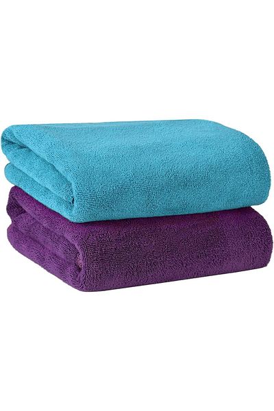 Fabienne 2-Piece Microfiber Bath Towel 70*140cm, Soft, Durable, Super Absorbent
