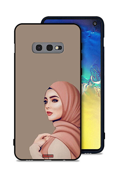 Tolwak غطاء حماية لهاتف سامسونج جالكسي S10e بطبعة فتاة محجبة جميلة