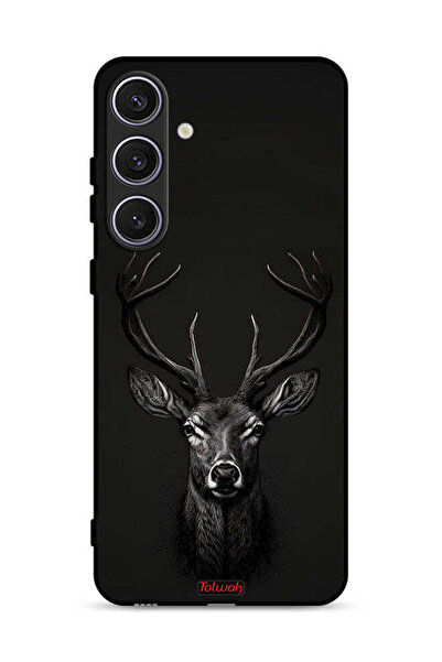 Tolwak غطاء حماية لهاتف Samsung Galaxy S24 5G بتصميم غزال فني رقمي