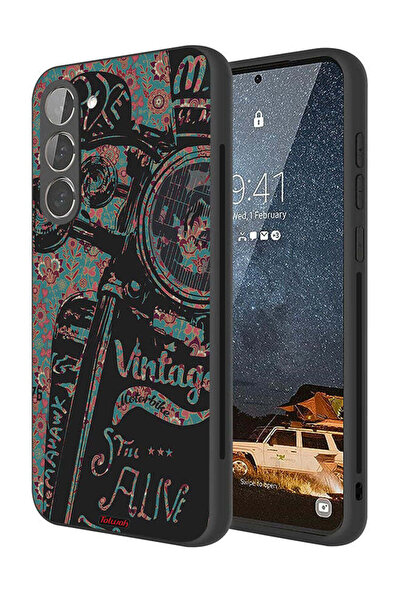 Tolwak غطاء حماية لهاتف سامسونج جالاكسي S23 بلس 5G بتصميم دراجة نارية كلاسيكية