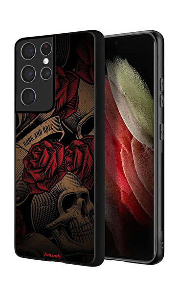 Tolwak غطاء حماية لهاتف سامسونج جالاكسي S21 ألترا 5G روك أند رول