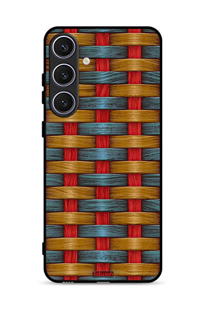 Tolwak غطاء حماية لهاتف سامسونج جالاكسي S25 بلس بنمط شرائط فنية