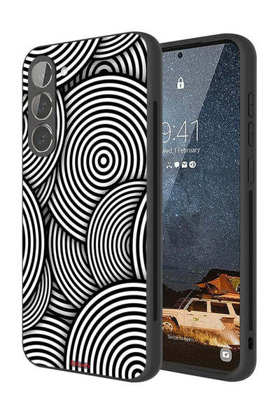 Tolwak غطاء حماية لهاتف سامسونج جالاكسي S23 بلس 5G بنمط دوائر وهمية