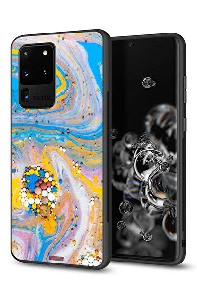 Tolwak غطاء حماية لهاتف سامسونج جالكسي S20 ألترا بأحجار كريمة ملونة تجريدية