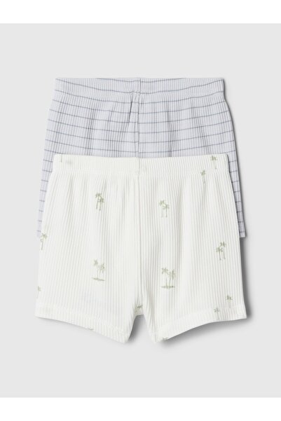 GAP Bebek Gri First Favorites Pull-On 2'li Şort Seti