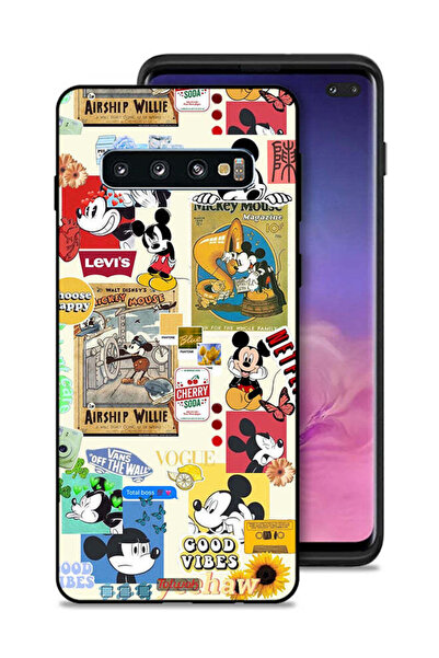 Tolwak Samsung Galaxy S10 Plus Protective Case Cover Chose Happy And Stickers