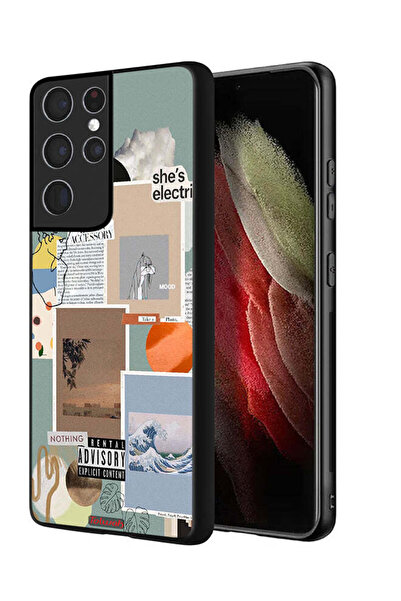 Tolwak Samsung Galaxy S21 Ultra 5G Protective Case Cover She Is Electric