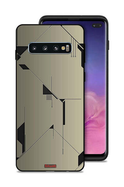 Tolwak غطاء حماية لهاتف سامسونج جالاكسي S10 بلس بتصميم تجريدي بسيط