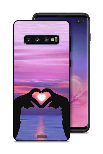 Tolwak غطاء حماية بتصميم قلب وقمر من سامسونج جالكسي S10 بلس
