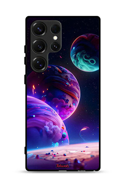 Tolwak غطاء حماية لهاتف سامسونج جالاكسي S25 ألترا بنمط كوكبي