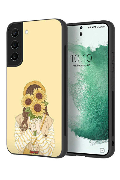 Tolwak غطاء حماية لهاتف سامسونج جالكسي S21 5G بغطاء وجه مزين بزهرة عباد الشمس