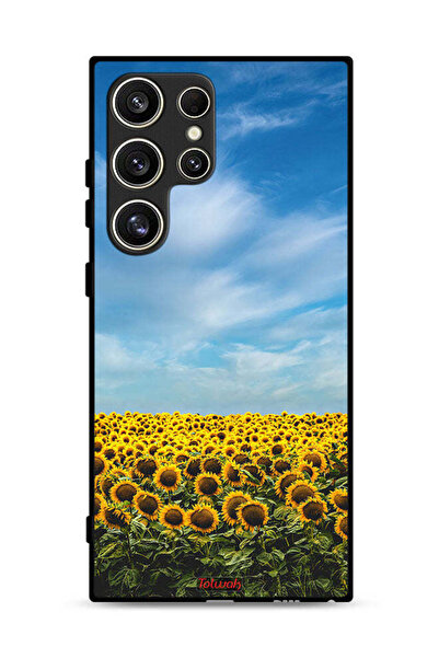 Tolwak غطاء حماية لهاتف سامسونج جالاكسي S24 ألترا 5G، عباد الشمس تحت السماء