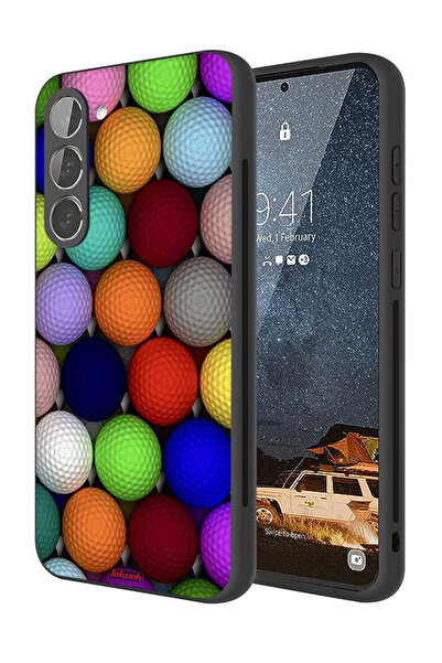 Tolwak غطاء حماية لهاتف سامسونج جالاكسي S23 بلس 5G، كرات فنية تجريدية