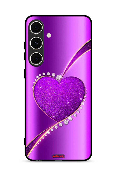 Tolwak غطاء حماية لهاتف سامسونج جالاكسي A56 5G بنقشة قلب لامع