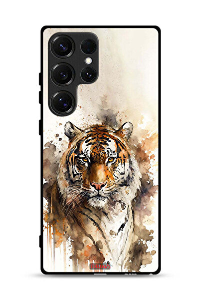 Tolwak غطاء حماية لهاتف سامسونج جالاكسي S25 ألترا بتصميم فن تجريدي من جلد الفهد