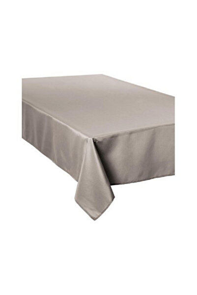 Atmosphera مفرش طاولة مستطيل من الكتان المقاوم للبقع، لون بيج، 150 × 300 سم
