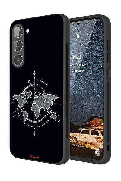 Tolwak غطاء حماية لهاتف سامسونج جالاكسي S23 5G برسومات البوصلة