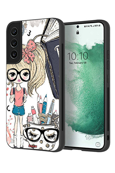 Tolwak غطاء حماية لهاتف سامسونج جالاكسي S22 بلس 5G برسومات فتاة وحيد القرن