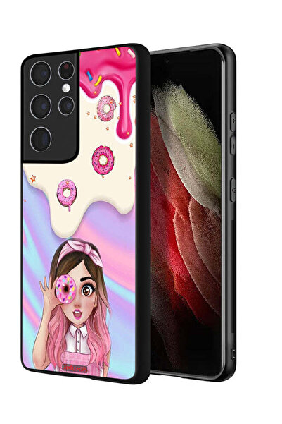 Tolwak غطاء حماية لهاتف سامسونج جالاكسي S21 ألترا 5G يحمل دونات