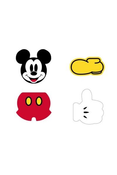 Mickey Mouse Eraser Set – 4 Pieces