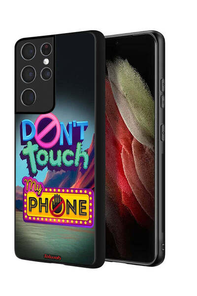 Tolwak Samsung Galaxy S21 Ultra 5G Protective Case Cover Do Not Touch My Phone