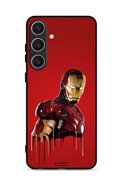 Tolwak غطاء حماية لهاتف سامسونج جالاكسي S24 5G برسومات الرجل الحديدي