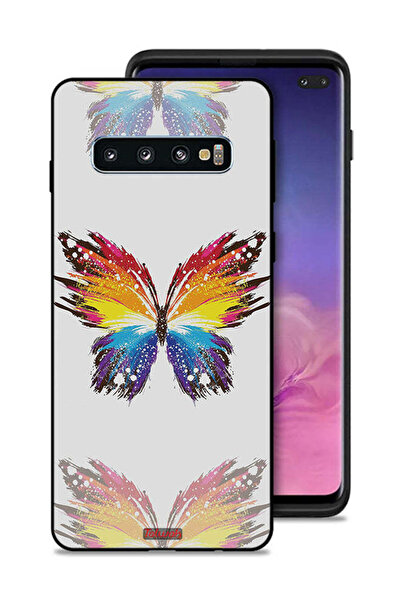 Tolwak غطاء حماية لهاتف سامسونج جالاكسي S10 بلس، تصميم فني رقمي، خلفية بسيطة،...