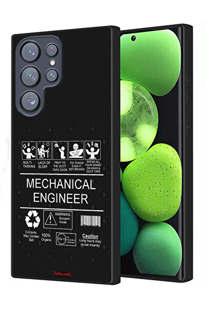 Tolwak غطاء حماية لهاتف سامسونج جالاكسي S22 ألترا 5G، ملصق مهندس ميكانيكي