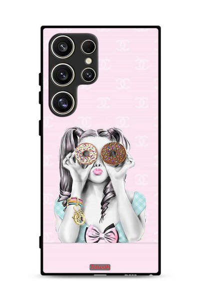 Tolwak Samsung Galaxy S24 Ultra 5G Protective Case Cover Holding Two Donuts