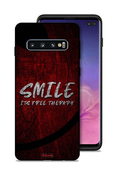 Tolwak Samsung Galaxy S10 Plus Protective Case Cover Smile Its Free Therapy