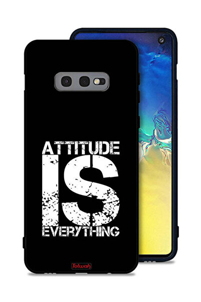 Tolwak غطاء حماية لهاتف Samsung Galaxy S10e - Attitude Is Everything