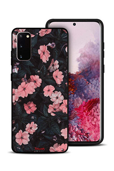 Tolwak غطاء حماية لهاتف سامسونج جالكسي S20 - زهر الخوخ والورود الصغيرة