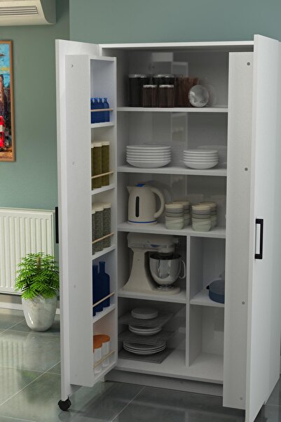 willhome Erzak Kiler Mutfak Dolabı 2 Kapaklı MDF