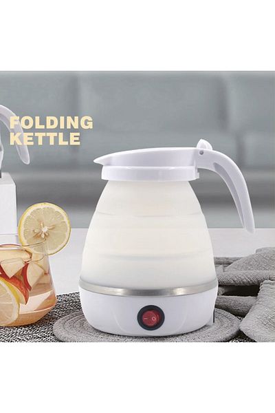 KARAKER 500W Portable Foldable Electric Kettle for Travel and Hiking