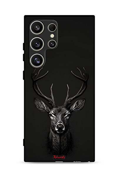 Tolwak Samsung Galaxy S24 Ultra 5G Protective Case Cover Deer Digital Art