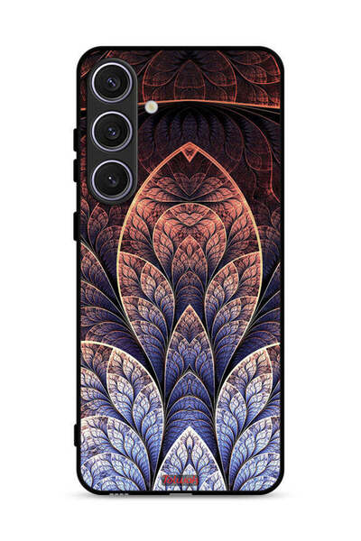 Tolwak غطاء حماية لهاتف سامسونج جالاكسي S24 5G بتصميم زهري فركتالي تجريدي