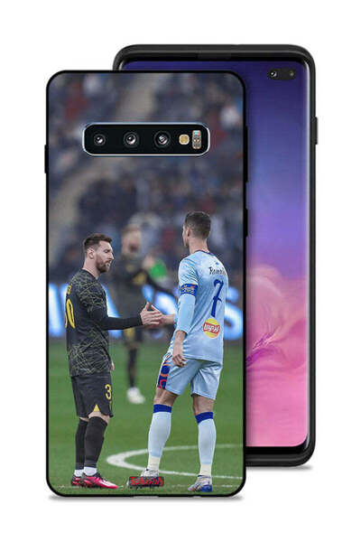 Tolwak غطاء حماية لهاتف سامسونج جالاكسي S10 بلس ميسي ورونالدو