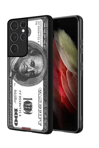 Tolwak غطاء حماية لهاتف سامسونج جالاكسي S21 ألترا 5G بنقشة الدولار