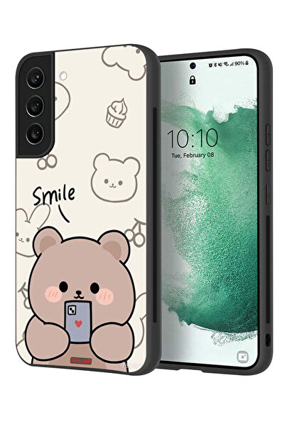 Tolwak غطاء حماية لهاتف سامسونج جالاكسي S21 بلس 5G برسومات الدب المبتسم